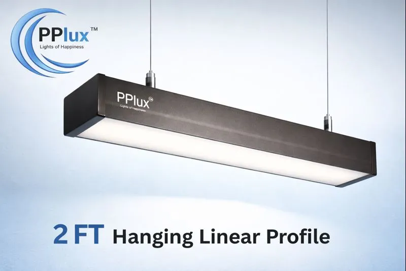 2ft hanging profile Hanging linear Profile Light - Image 1